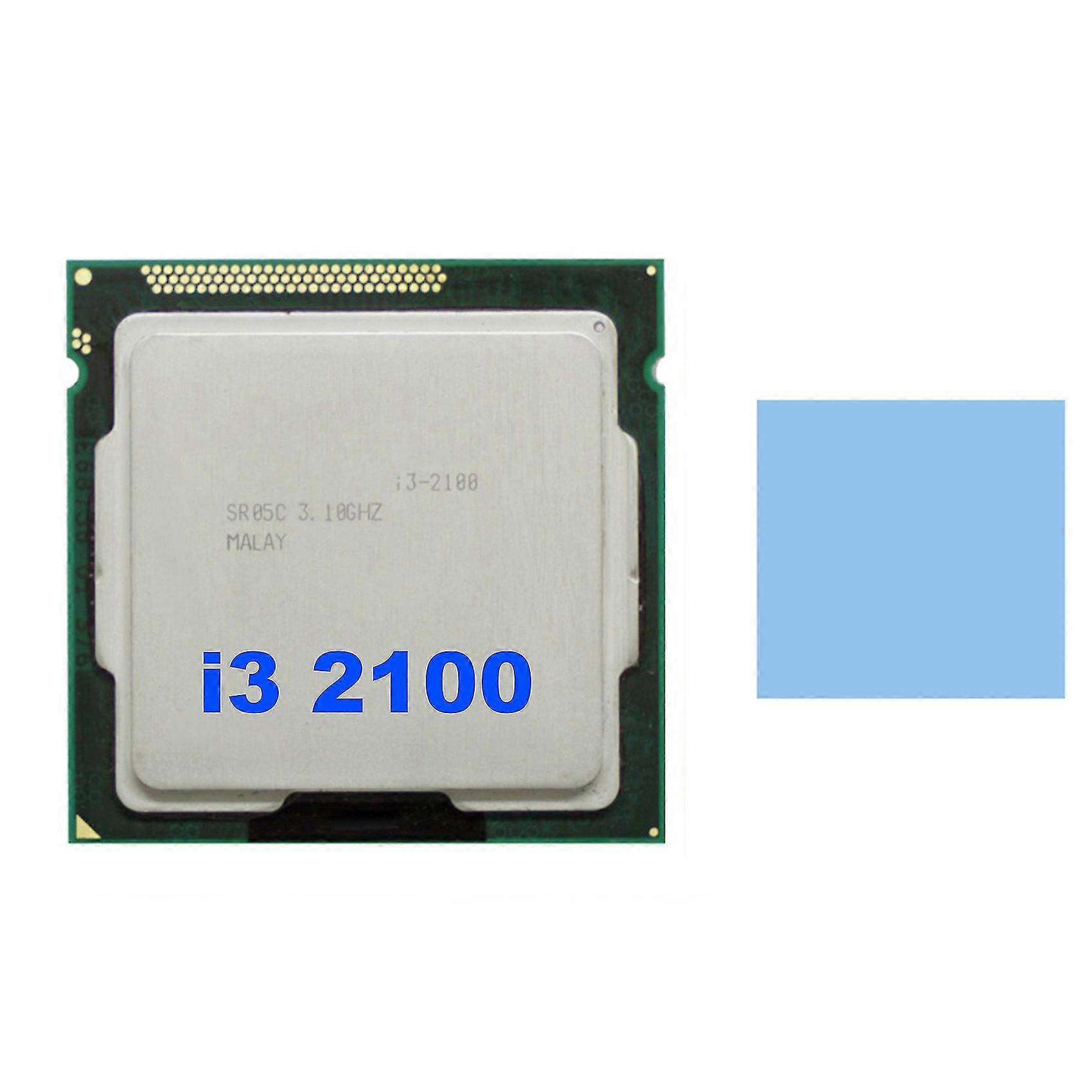 Für Core i3 2100 CPU LGA1155 Prozessor + Wärmeleitpad 3MB Dual-Core-Desktop-CPU für B75 USB Mining Mot