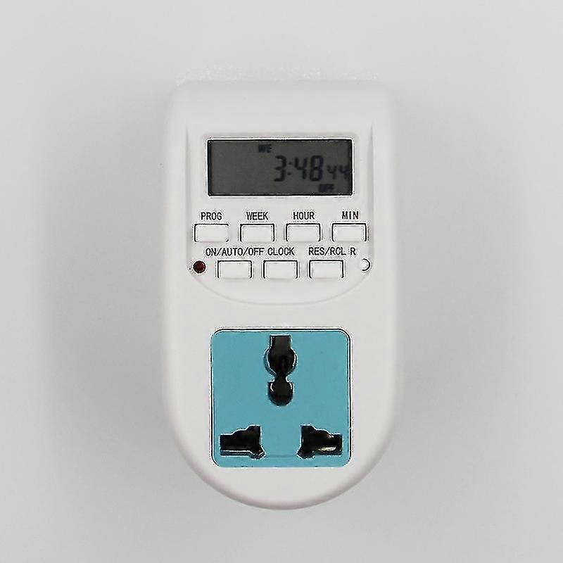 Digital Energy Saving Timer Programmable Electronic Timer Plug Eu Display