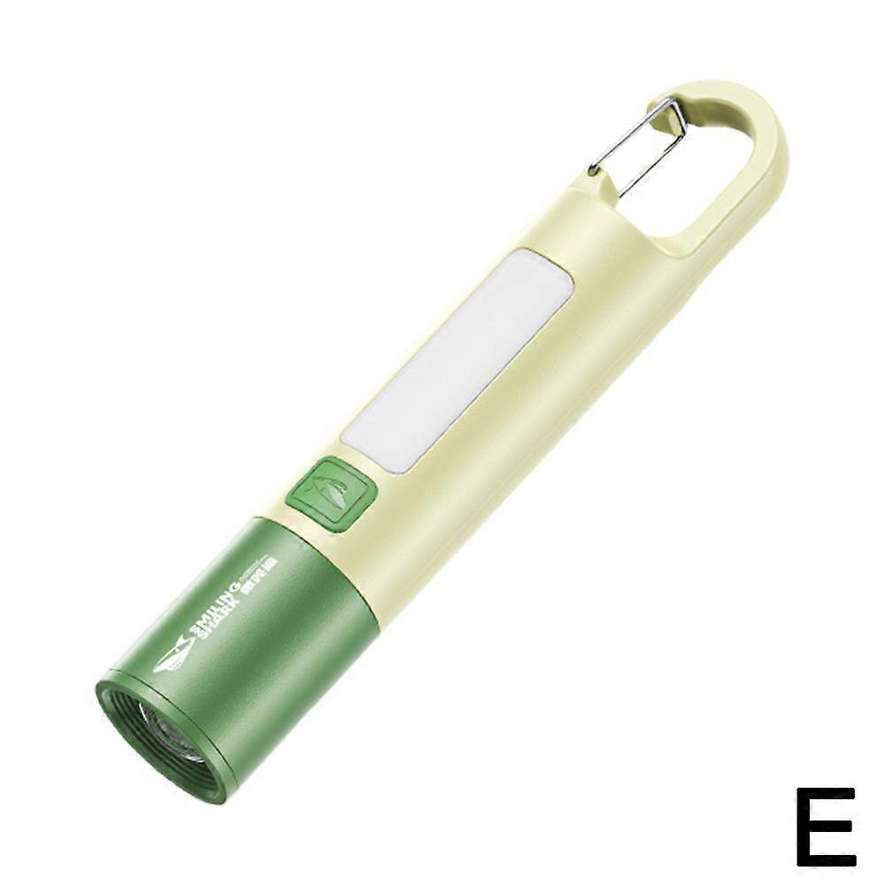 LED Flashlight Telescopic Zoom Torch Light With Hook Camping Light USB
