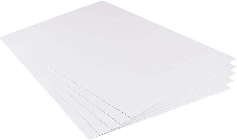 5 Pcs 1mm PVC Foam Sheet White Plastic Sheet 11.8x15.7 Inch Lightweight Rigid Foam Expanded PVC Sheet for Crafts DIY Making Screen Printing and Art Di