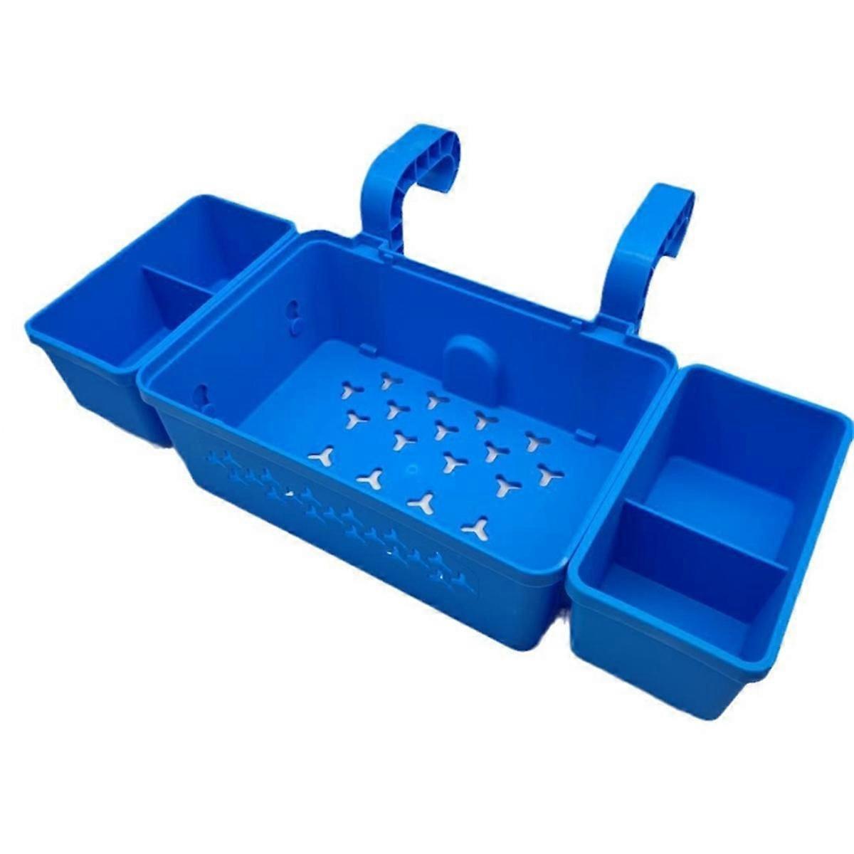 Poolside Storage Basket with Pool Cup Holder, Above Ground Pool Accessories, Pool Toy Basket, for M