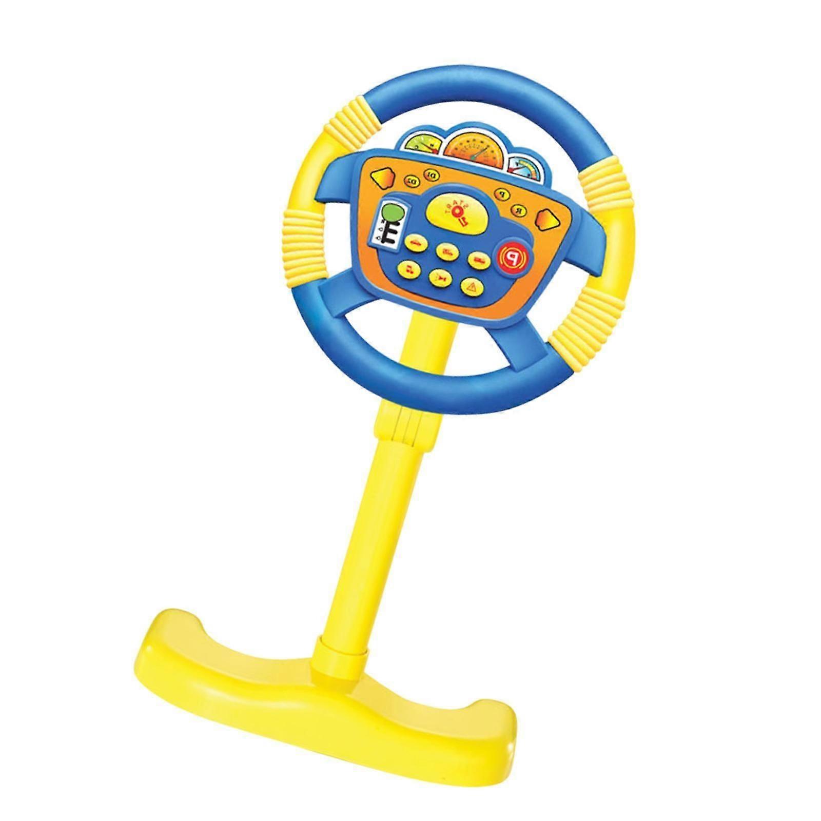 Simuleringsrattleksak Barnljudleksak för pojkar och flickor 3 4 5 6 år Blå