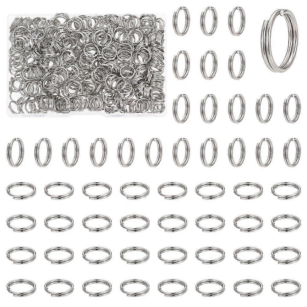 304不锈钢开口环双环跳环不锈钢颜色12x2mm内径:10mm 400个/盒