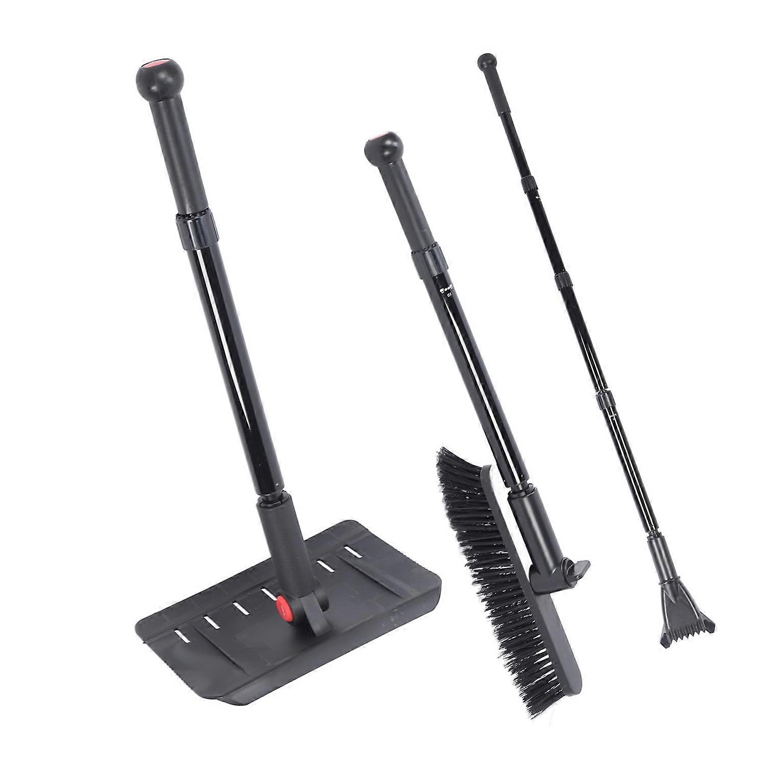 Πολυλειτουργικά ανασυρόμενα εργαλεία αφαίρεσης χιονιού εξαρτημάτων φτυαριών αργιλίου εξαρτήσεων κραμάτων αργιλίου με τη βούρτσα και τον πάγο Scr