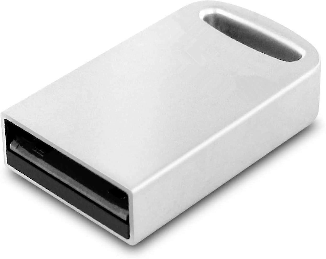 Portable Usb Drive 64gb Waterproof Metal Mini Drive Silver