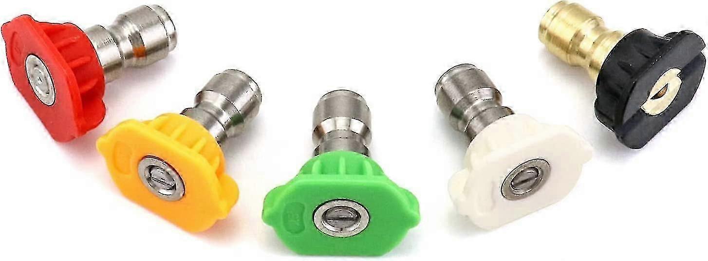 Pressure Washer Spray Nozzle Tips (5pcs, Multicolor)