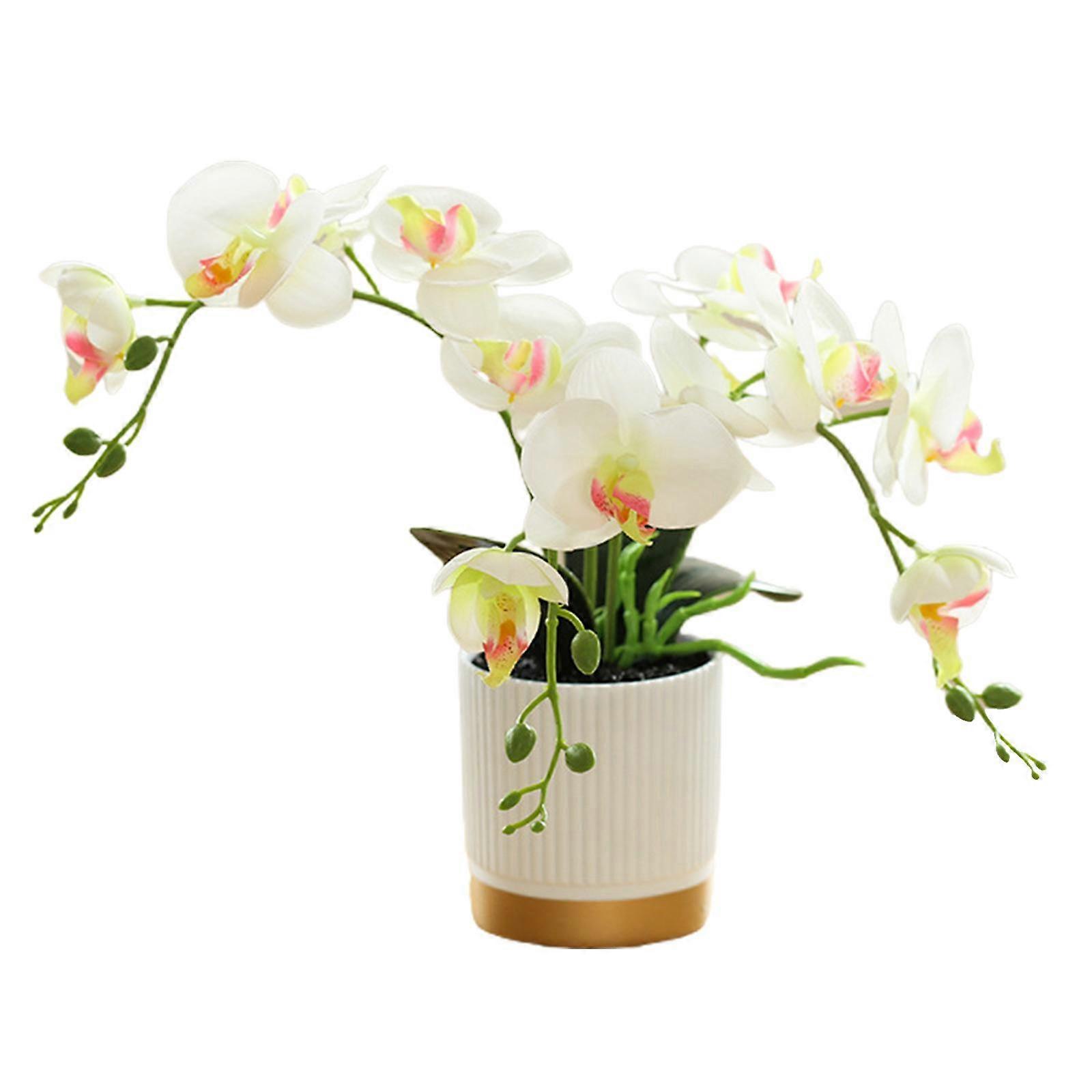 1 Pc Artificial Flower 13 Inch Decoration Gold-bottomed Home