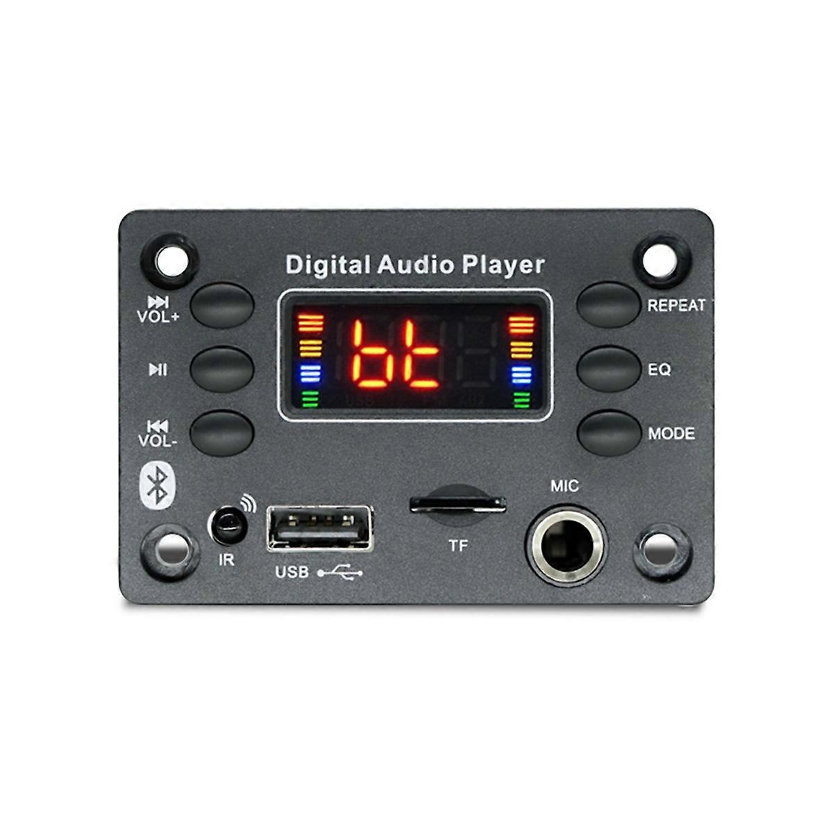 12V MP3 Player Decoder Board Bluetooth 5.0 Car FM Radio Module TF USB 6.5mm WMA Player Decoder