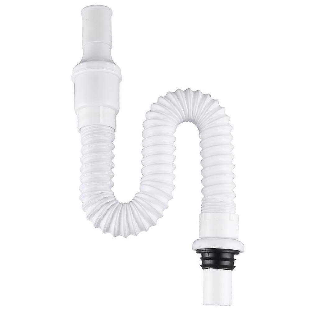 Flexible Sink Drain Hose for Bathroom 1 1/4" OD Adjustable Length 17.5" to 35.25" Premium Quality Material