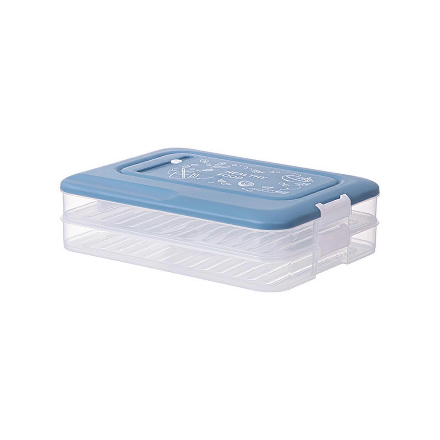 Fridge Dumpling Box Highly Sealed Transparent Non-stick Stackable Visible Egg Preservation Anti-skid