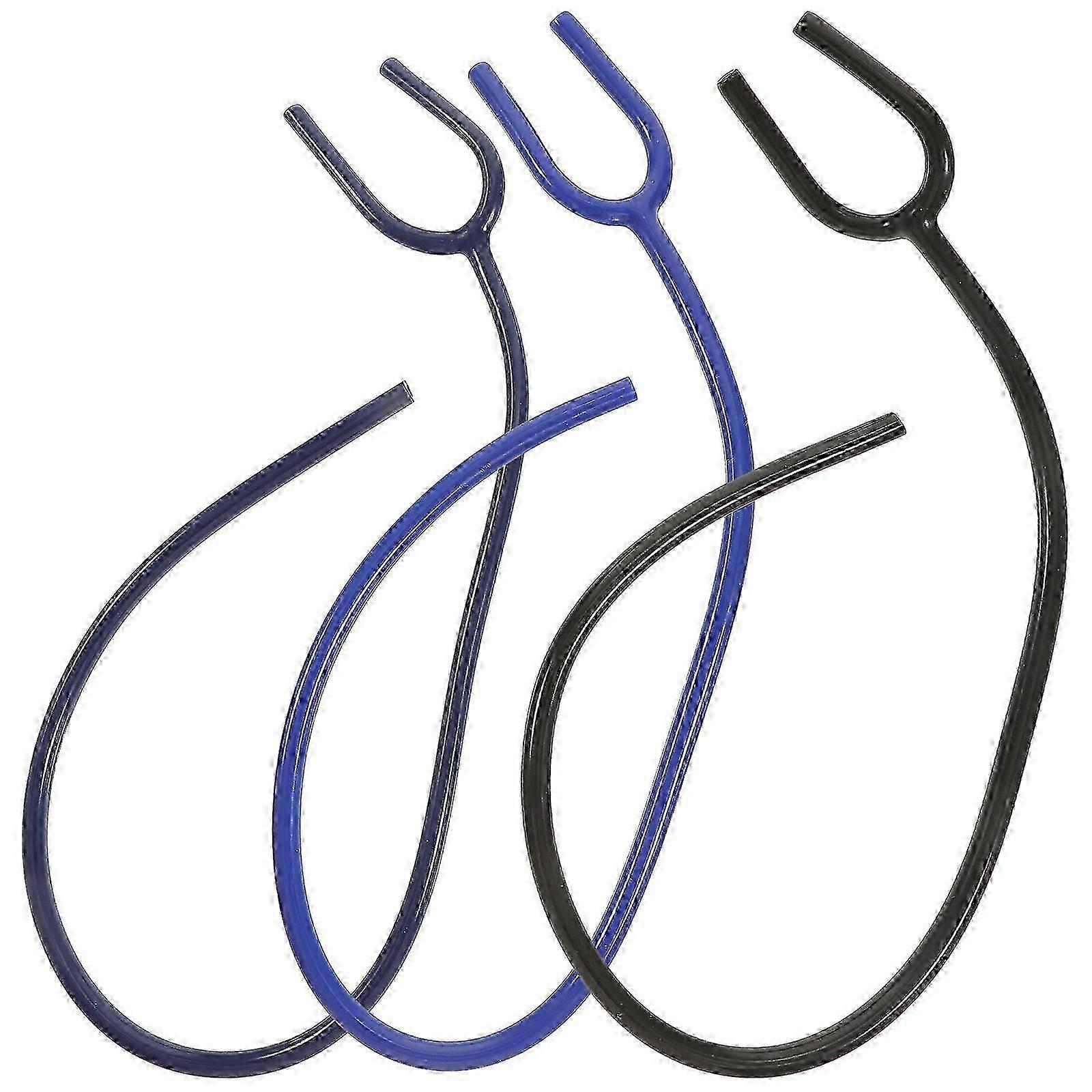 3pcs Stethoscope Hose Stethoscope Y-shaped Tube Extension Hose (random Color)