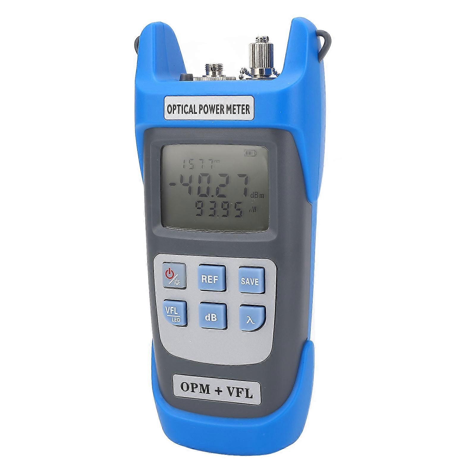 3 in 1 Fiber Optic Tester -50 To +26dBm Optical Power Meter 30mW 30km Visual Fault Locator OPM and VFL with LED Light 