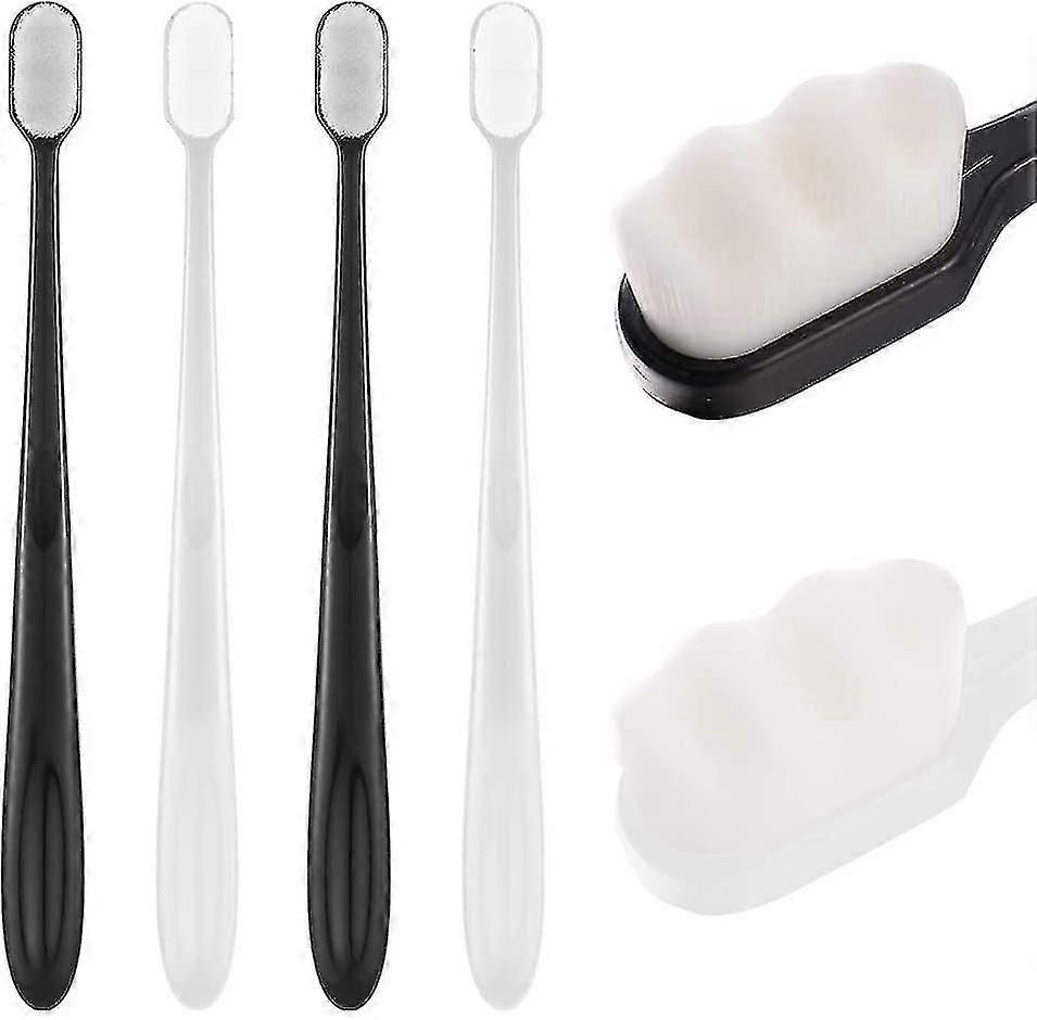 4pcs Soft Micro Nano Manual Toothbrush