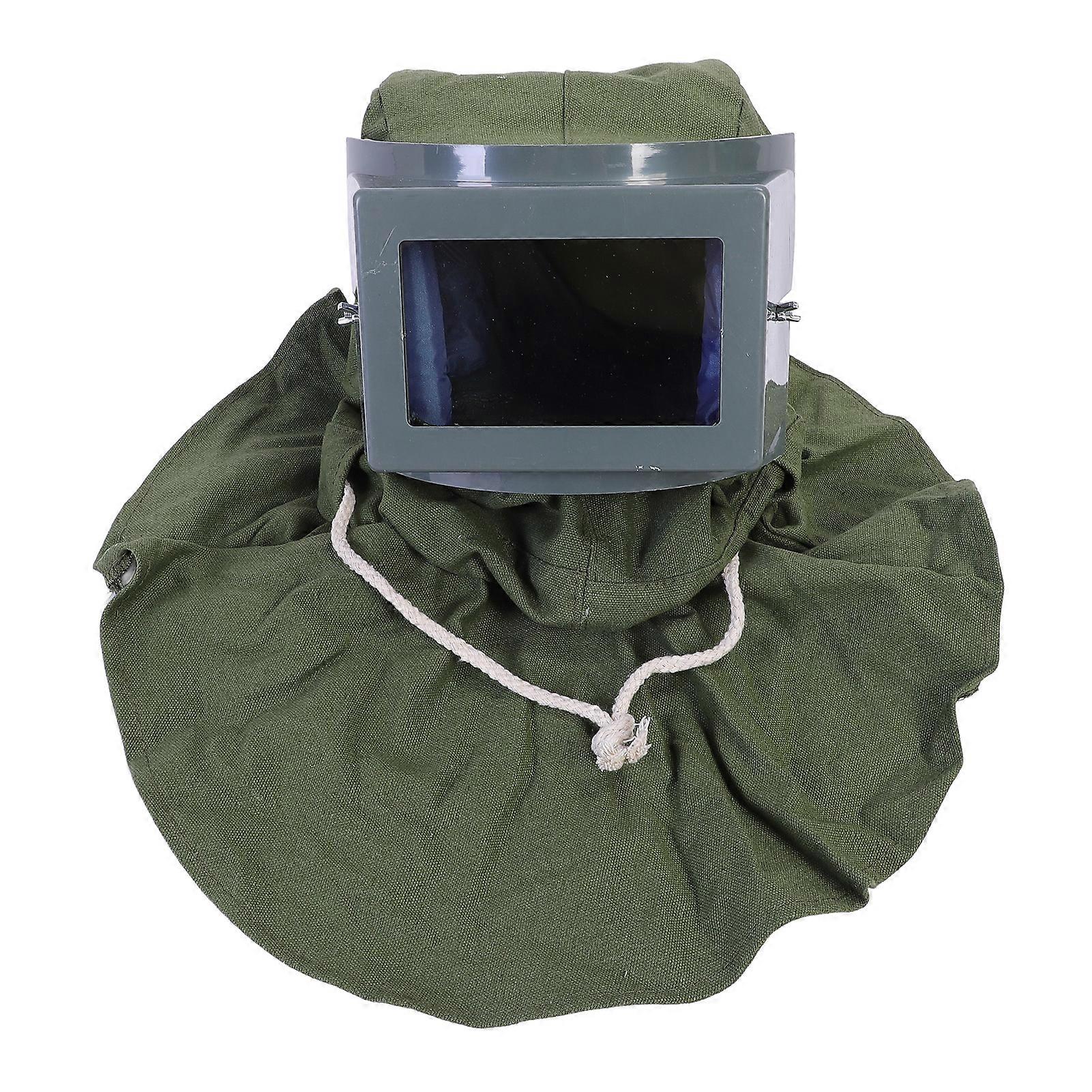 Sand Blasting Hood Cap Dust Prevention Windproof Sandblasting Shawl Cap Neck Protector