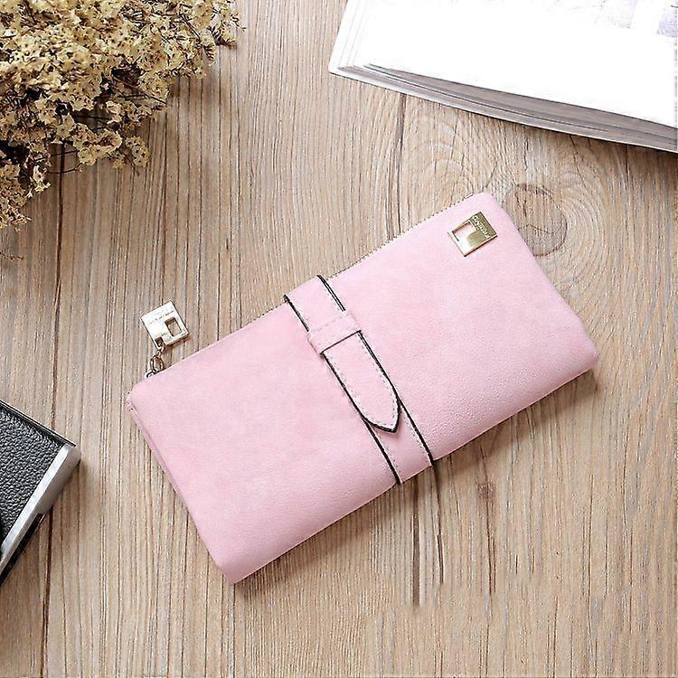 محافظ نسائية من الجلد الأصلي ، محفظة مخلب ضئيلة ثنائية الطي متعددة الوظائف ، حامل بطاقة سعة كبيرة -2