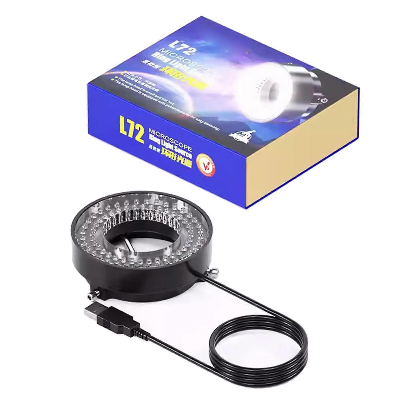 144 72 64 LED Rings Light Lamp for Monocular Binocular Trinocular Microscopes for Soldering and Repair Work