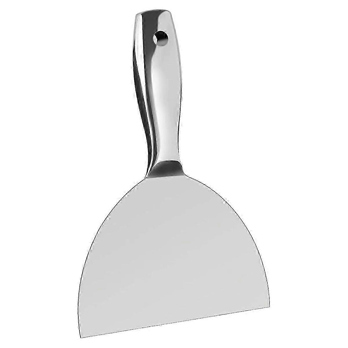 Espátula de 6 Polegadas, Uma Peça Ferramenta de Raspagem de Aço Inoxidável Polido Premium compatível com Acabamento em Drywall