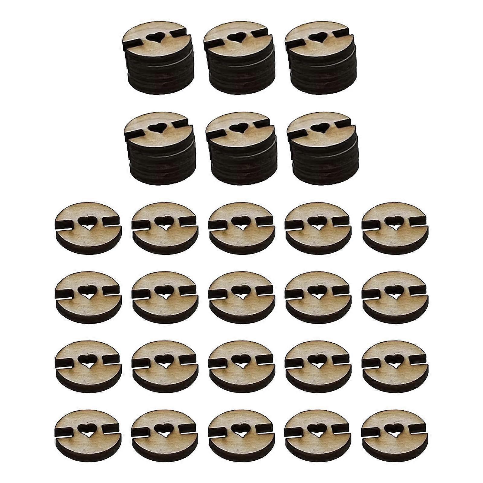50x Wooden Pom Poms Buttons Pompom Holders, Removable Pom Poms for Hats Buttons,