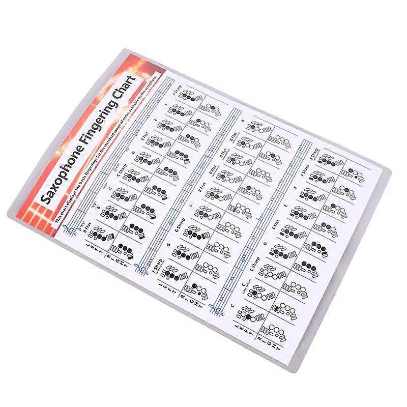 Saxophone Practice Chart Coated Paper Saxophone Fingering Chart Saxophone Fingering Chart Music Chords Poster S