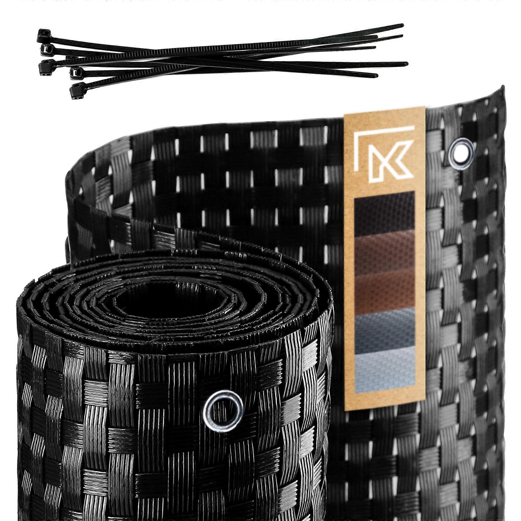 KADAX Kryt na balkon Terasa 0,9x5m Plot Plot černý