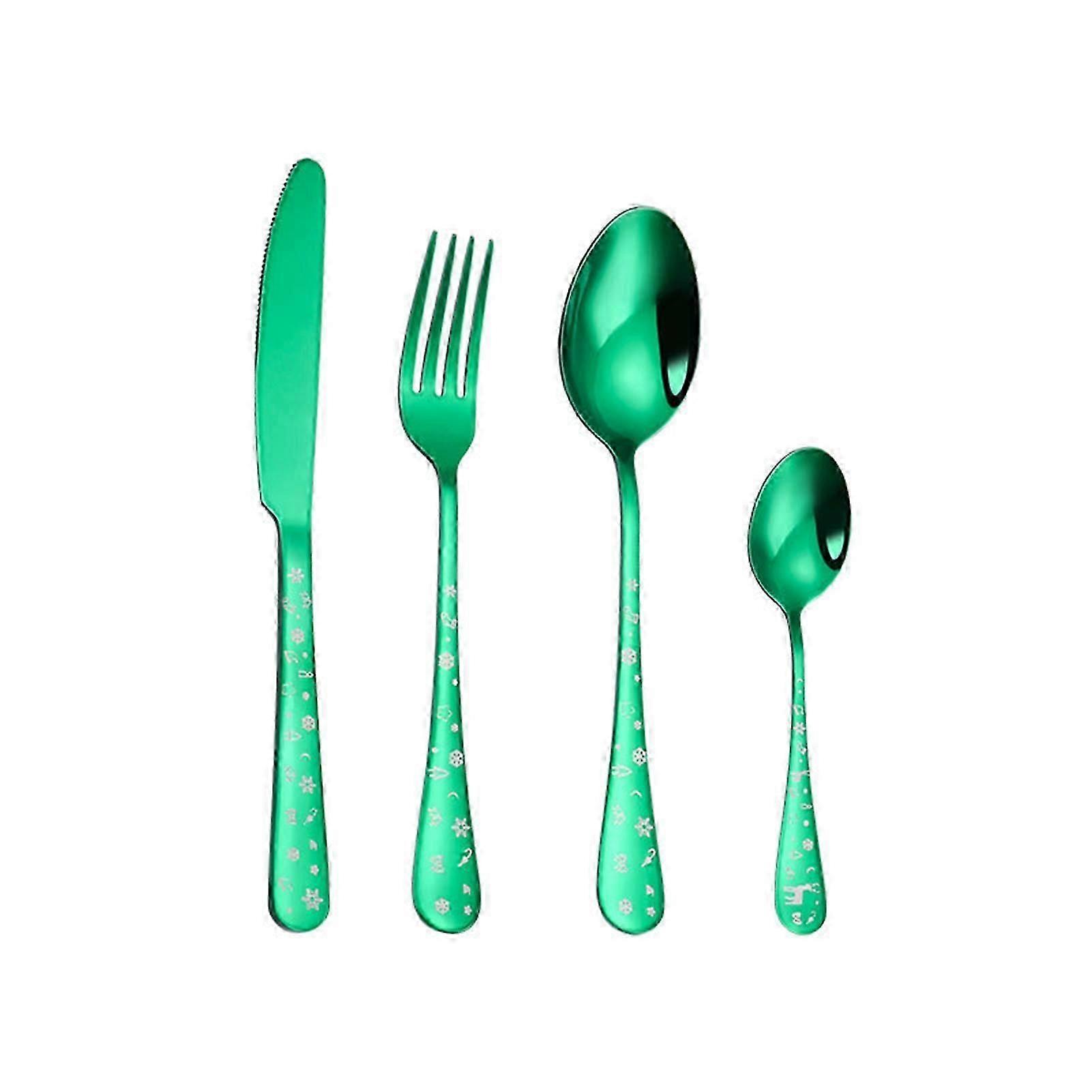 4Pcs/Set εξαίσιο πιρούνι scoop χρήσης κοίλων άκρων ανοξείδωτων που είναι ανθεκτικό στη διάβρωση για την καθημερινή ζωή