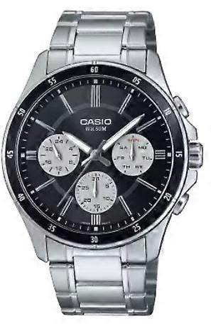 Casio Mtp-1374d-1a3vdf Men's Stainless Steel Watch – Black Dial