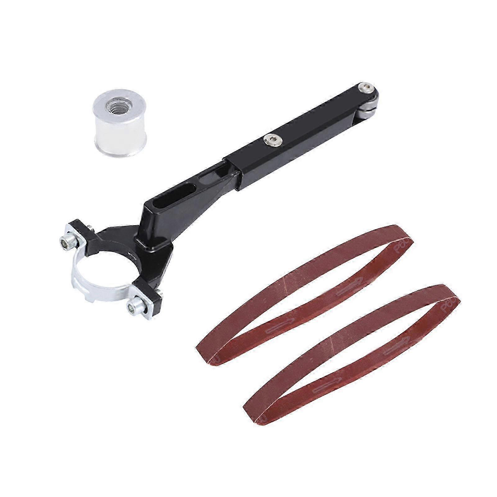 4x Angle Grinder Modified Sand Belt Machine for Forging Elbow Pipe Polishing hwy