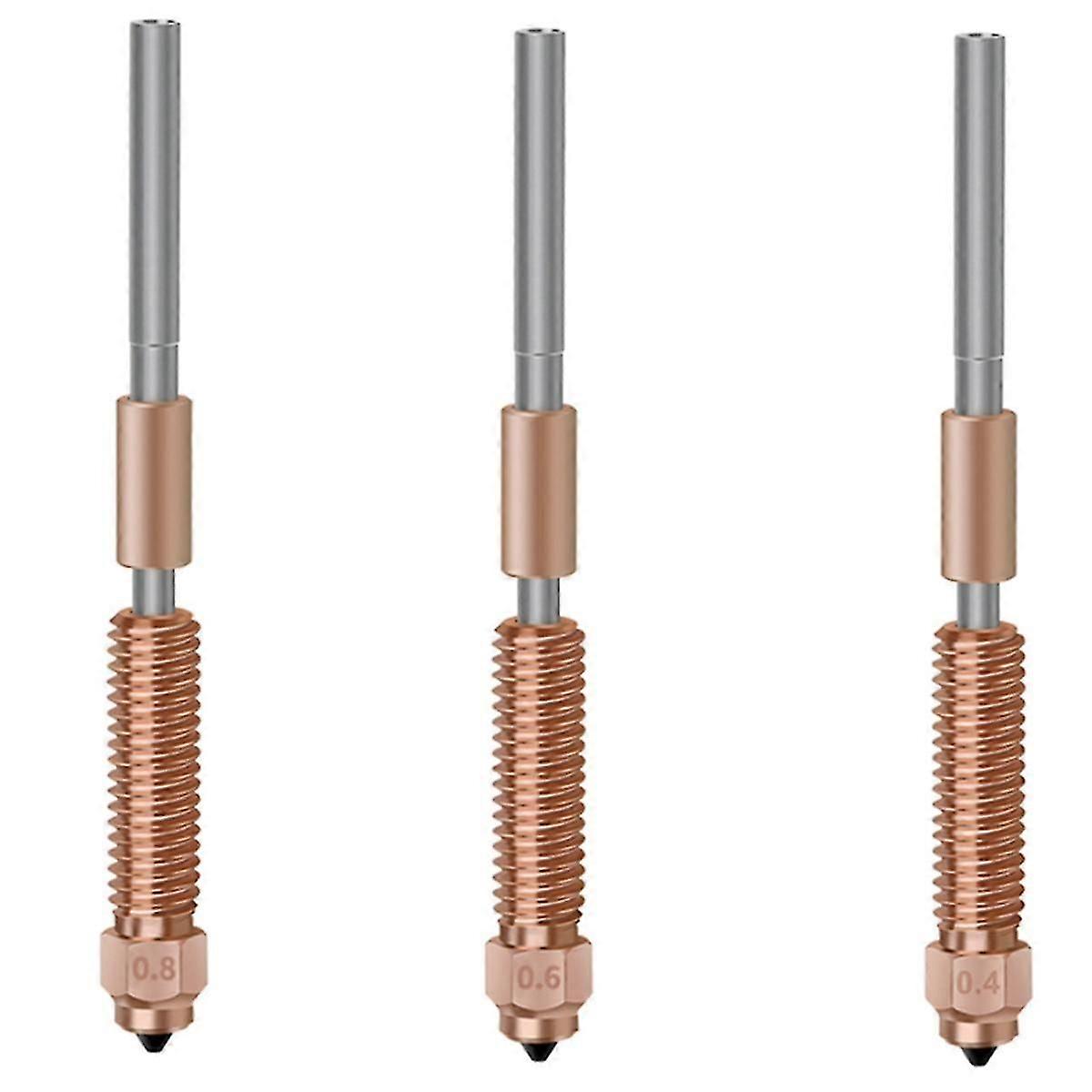 High-Flow-Druck Verbesserte Düse K1 Quick-Swap-Düse kompatibel mit K1 Max K1C -3 V3 3D-Drucker Hotend 0,4 m