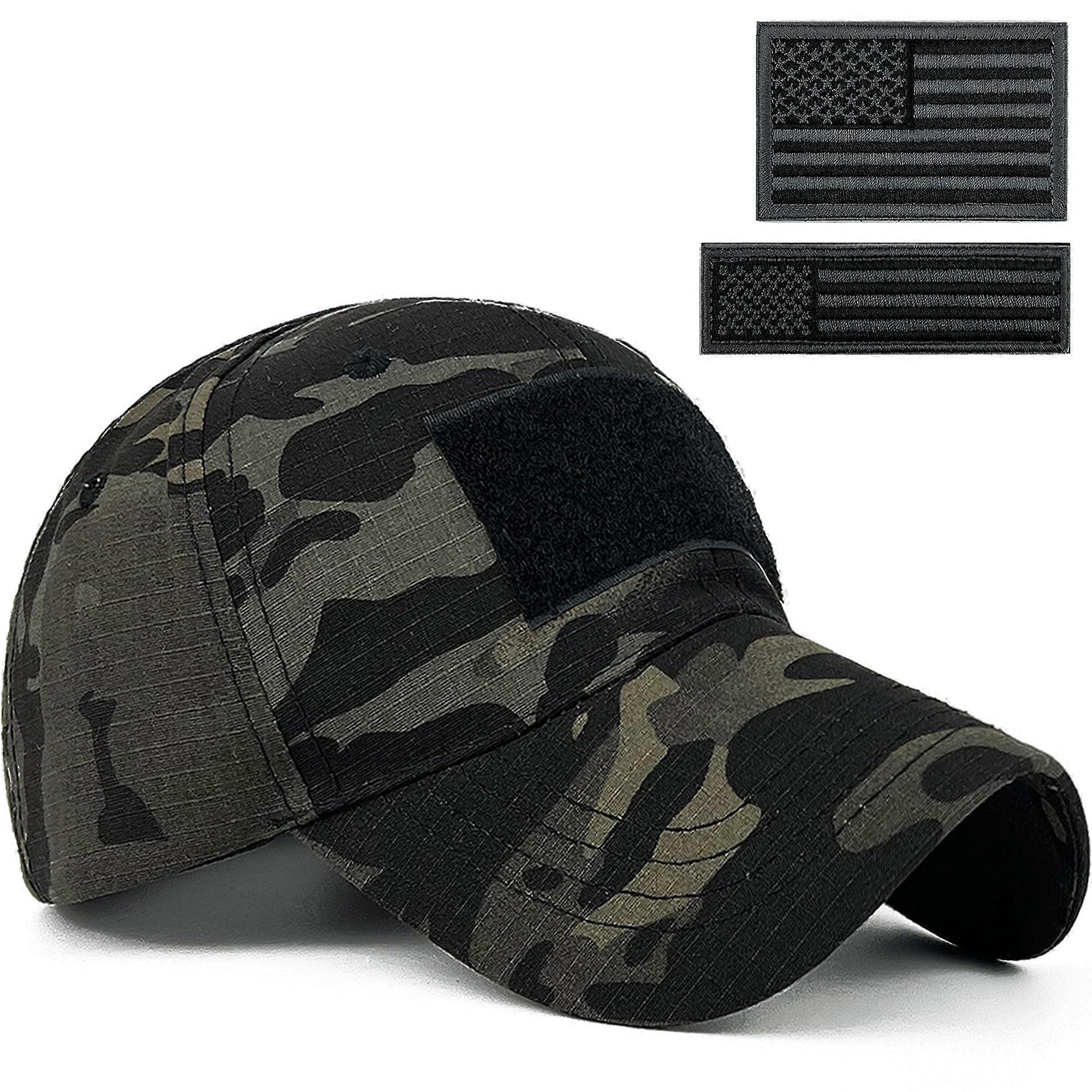 Men American Flag Patch Tactical Camo Baseball Cap Women Flag Military Army Patriotic Operator Camouflage Hat