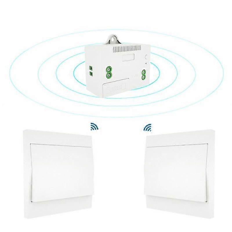 110-230V Wireless Light Switch and Receiver Kit Self Powered Switch Remote Control Lighting Fixture-3