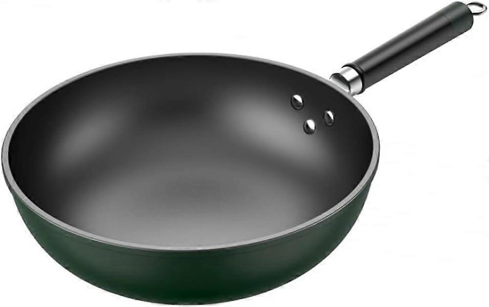 Wok Non-Stick Pan Household Iron Wok Wok Cooker Special Non-Stick Pan with Gas Application -32cm