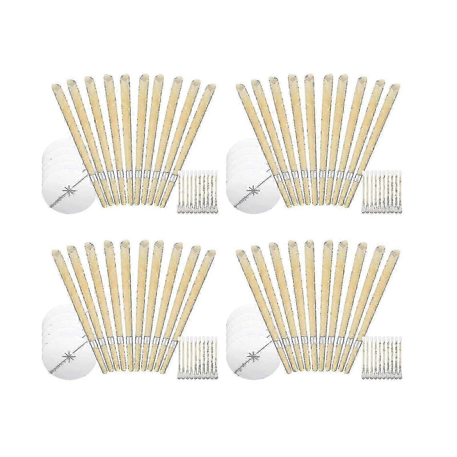 40 Pack de bougies d’oreille en cire d’abeille Enlèvement de cire, bougies de cérumen naturelles de 9 pouces pour l’élimination de la cire de mirage auriculaire, bougies de bougie d’oreille pour le nettoyage des oreilles
