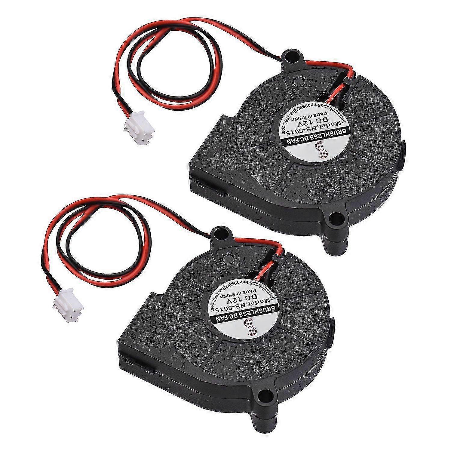 5015 مروحة منفاخ 50 مم مروحة تبريد بدون فرش 12 فولت / 24 فولت لملحقات الطابعة ثلاثية الأبعاد