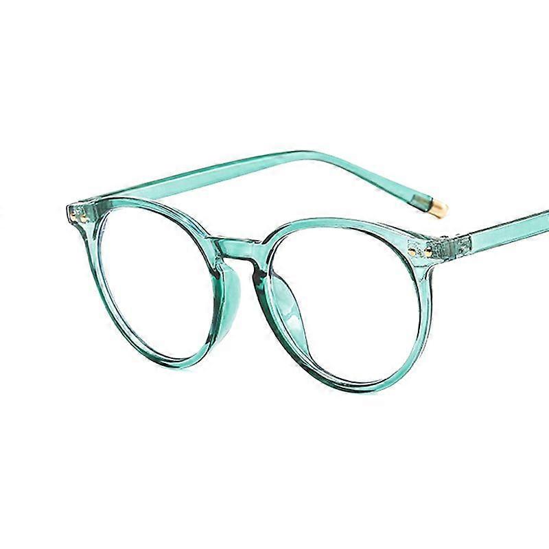 Simple fashion Round Women Glasses Frame Vintage Clear Lens Eyewear Men Optical Leopard Green Eyeglasses Frame