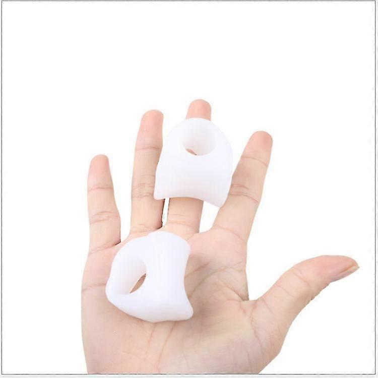 Wabjtam Gel Toe Separators For Overlapping Toes, Bunions, Big Toe Alignment, Corrector And Spacer - 4 Pack (white)