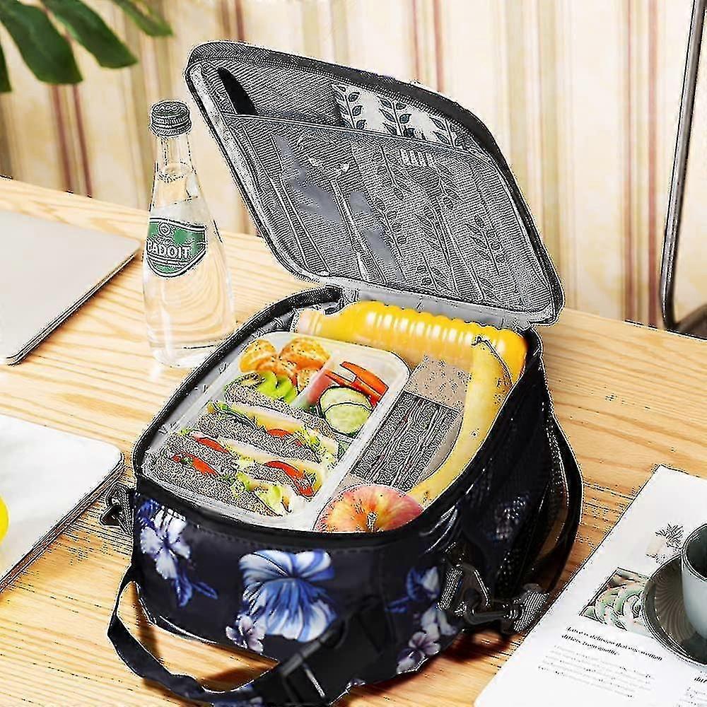 Insulated Lunch Bag Work Office Picnic With Removable Shoulder Strap
