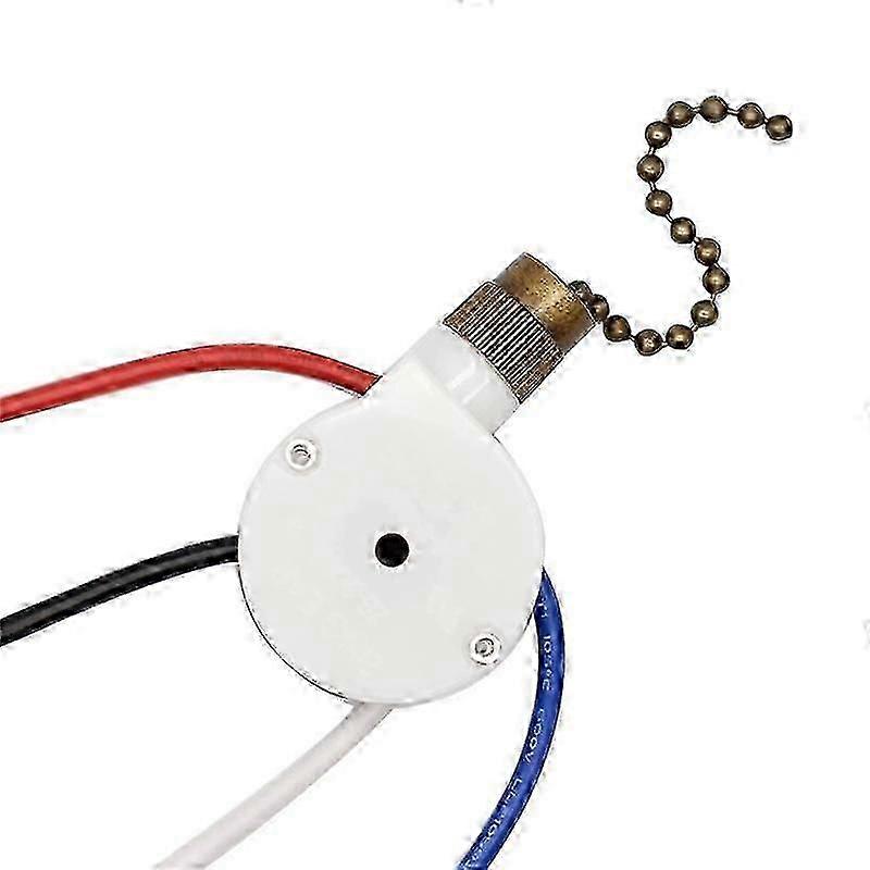 ZE-208S E89885 Ceiling Fan with 3-Speed Switch and 4-Wire Pull Chain Light Control