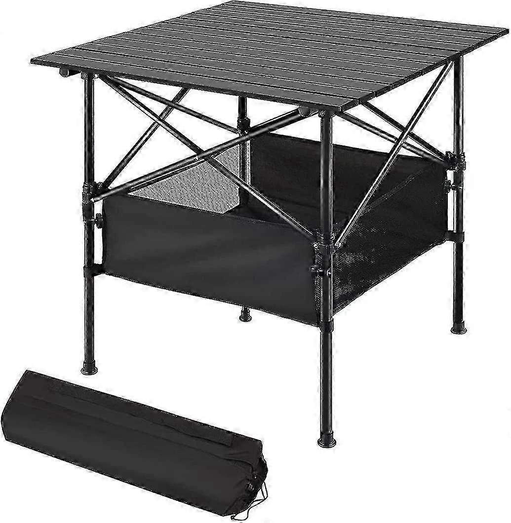 キャンプテーブル折りたたみ式、アルミ製折りたたみ式テーブル、高さ調節可能、ポータブル軽量折りたたみ式ガーデンテーブル、キャンプ用キャリングバッグ付き、g