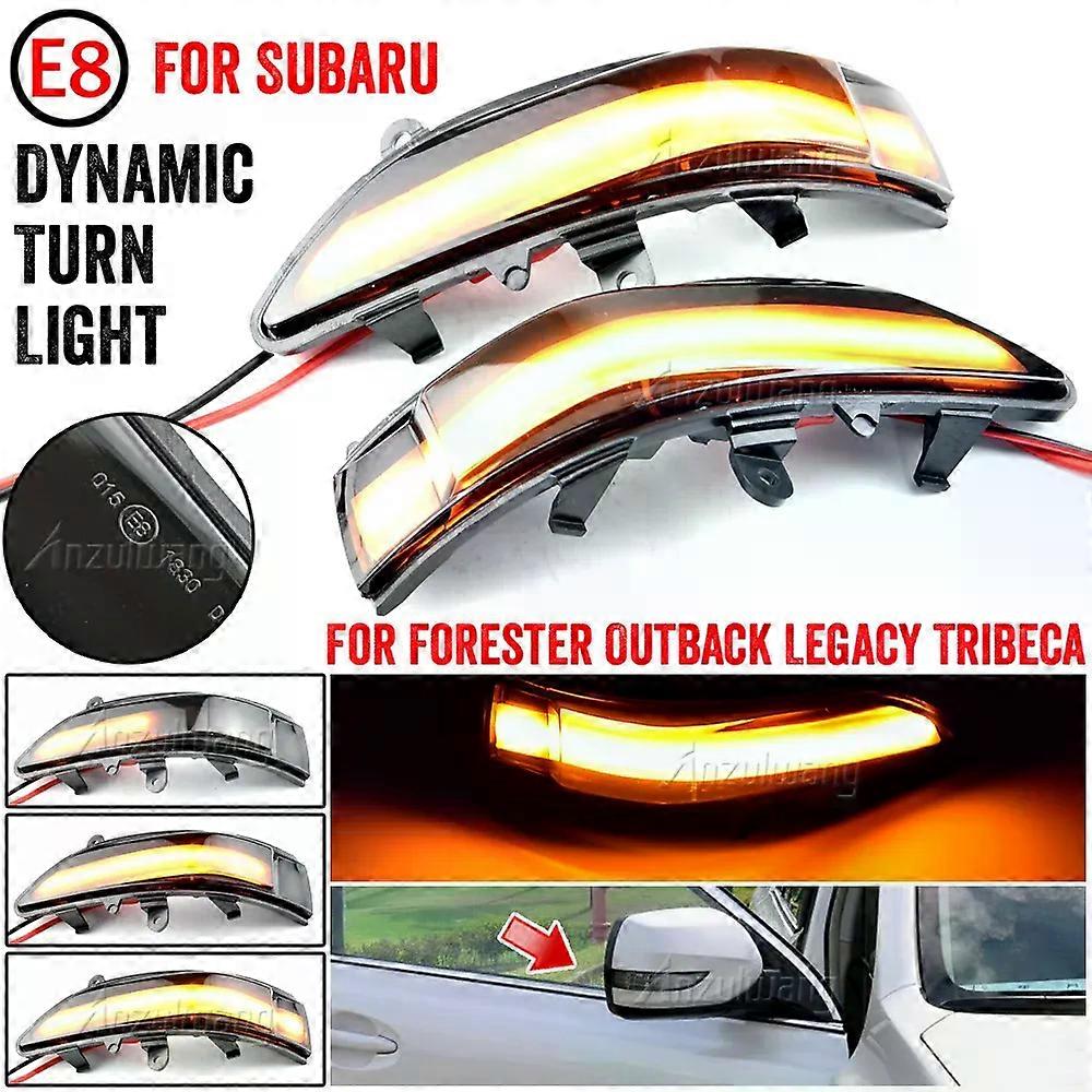 compatible for Subaru compatible for ester Tribeca Side Mirror Blinker Indicator compatible for Subaru Outback Legacy 2008-2011 Car LED Dynamic Turn