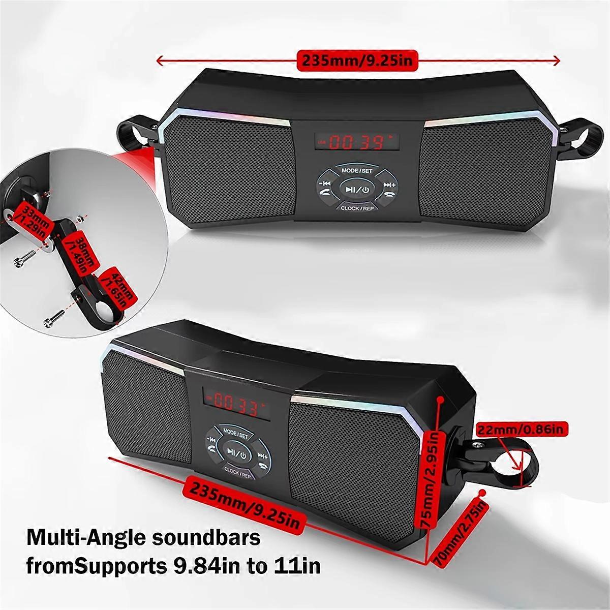 Off-Road Motorcycle Speakers 12V Wireless Stereo Audio System