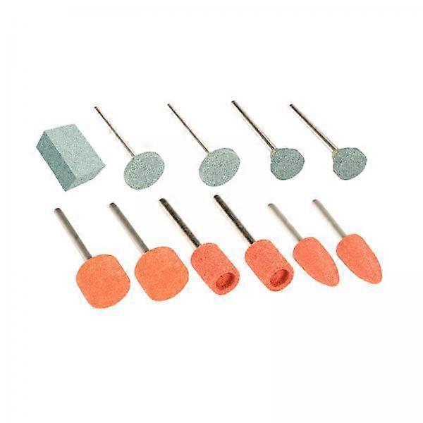 2-4pack de 11 pièces abrasif monté pierres têtes ensemble accessoires, 1/8 pouce
