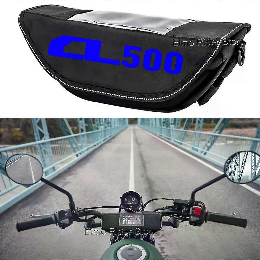 لهوندا CL500 CL500 2022 2023 حقيبة تخزين المقود للدراجات النارية مقاومة للماء والغبار حقيبة ملاحة مقاومة للصدمات حقيبة سفر- (C