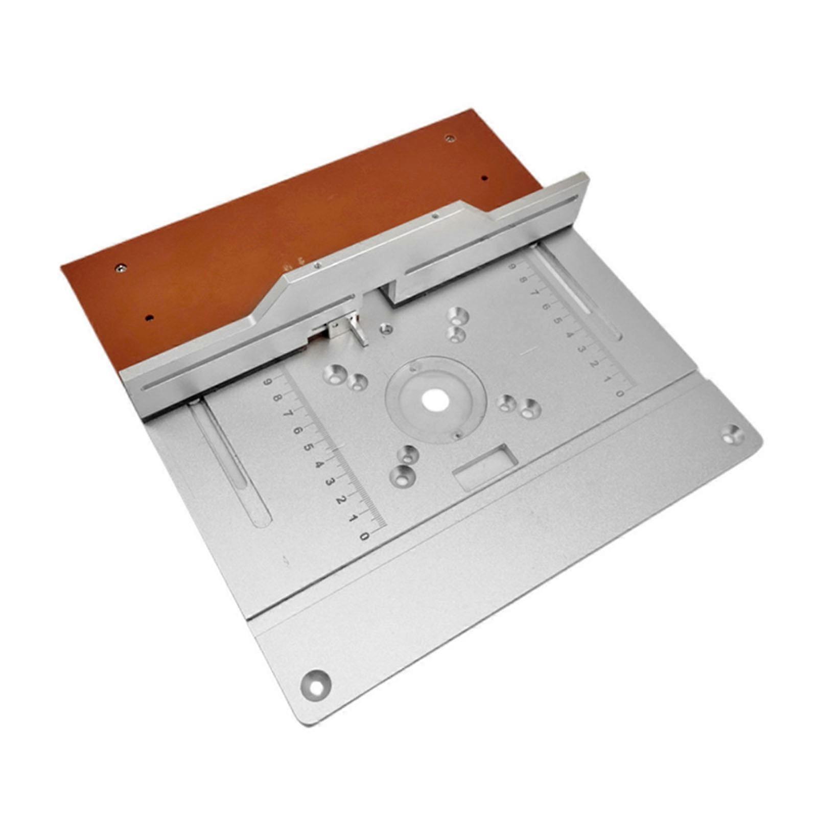 Σετ 2 Router Table Insert Plate Aluminum Alloy Wood Milling Flip Board Trimming Machine Χαρακτική Βοηθητικό εργαλείο Ξυλουργικοί πάγκοι