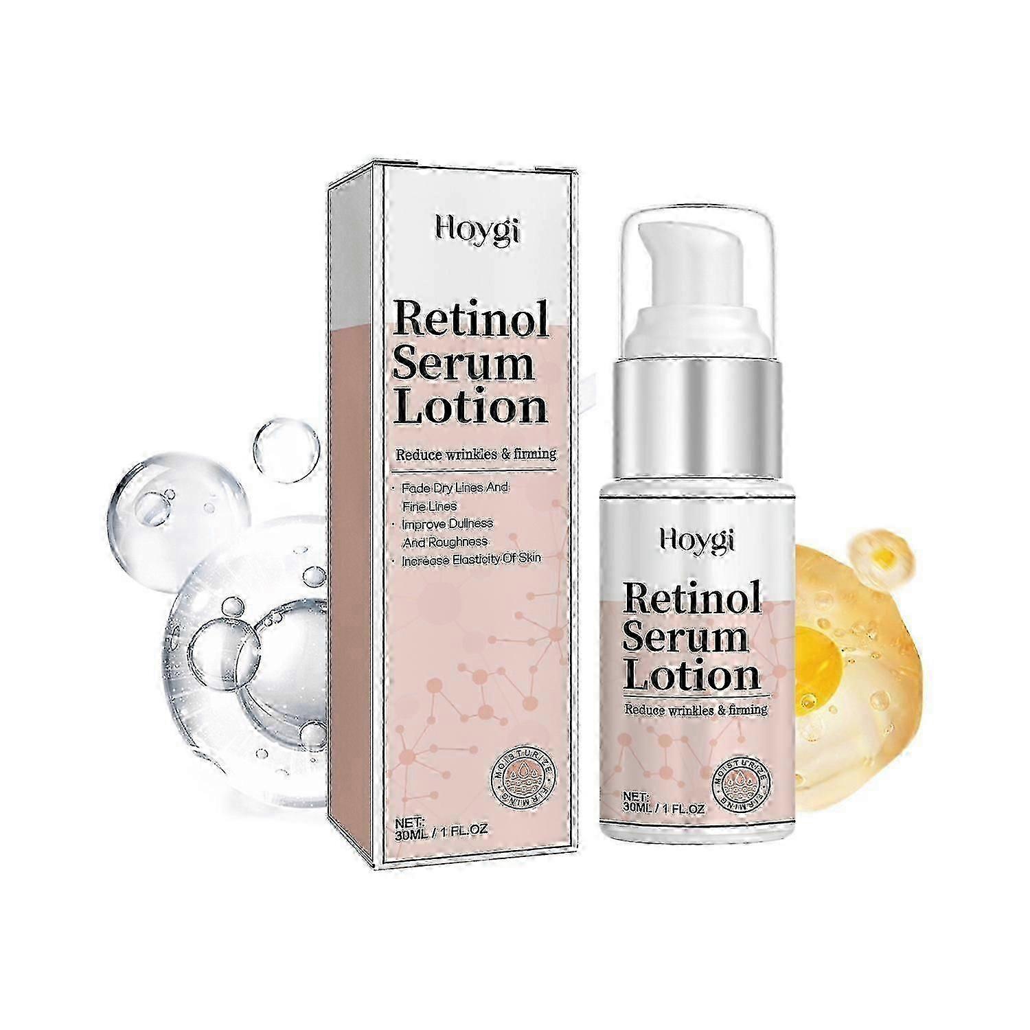 Hoygi Retinol Serum Lotion, Fade Out Fine Lines Filling Water Moisturizing Anti-Wrinkle Firming Faci
