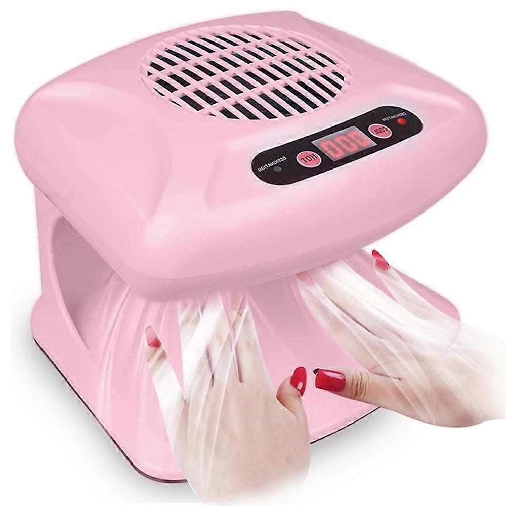 Pink 300W Infrared Sensor 2 in 1 Automatic Nail Polish Dryer for Home and Salon Use, Fast Drying with Induction Technology