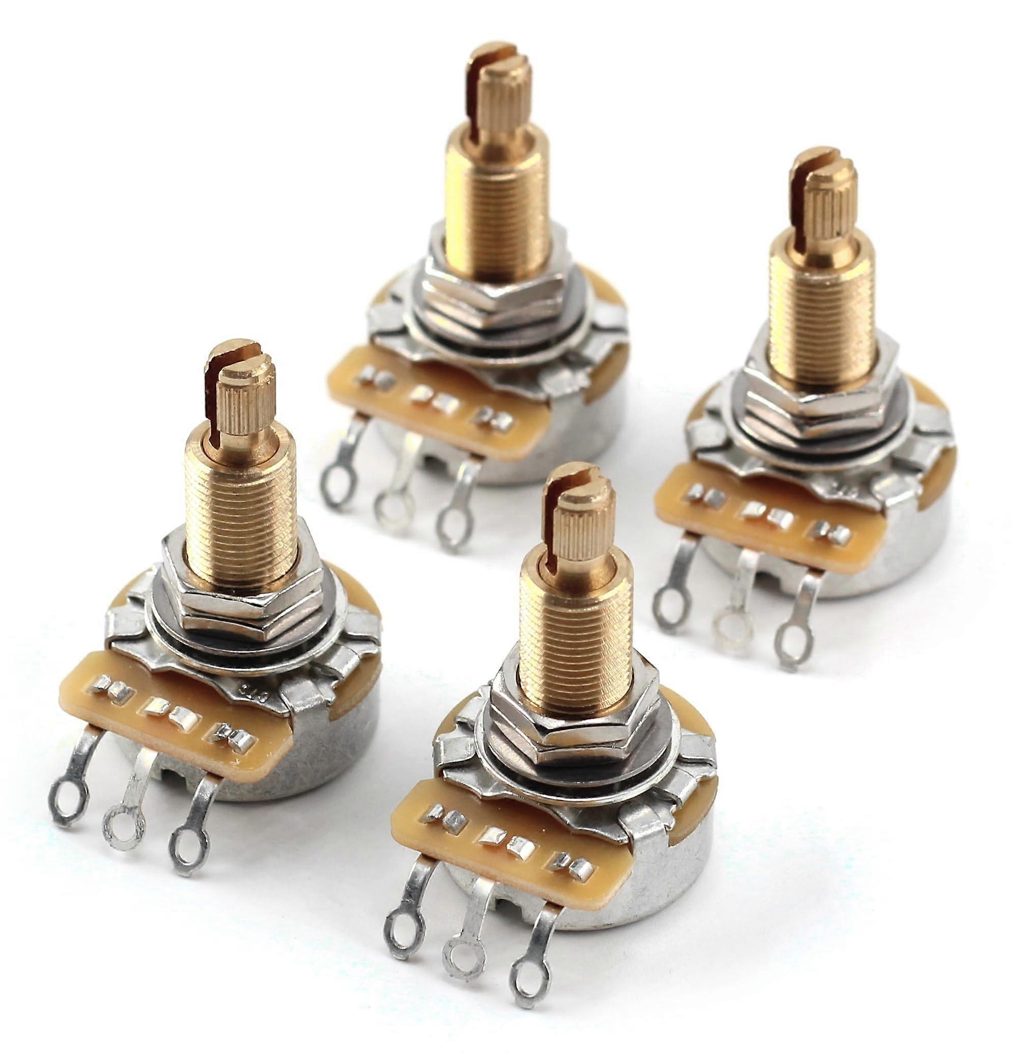 4x TAOT CUSTOM CTS 525K Pot 3/4' Long Split Shaft, Audio Taper, 5% Tolerance