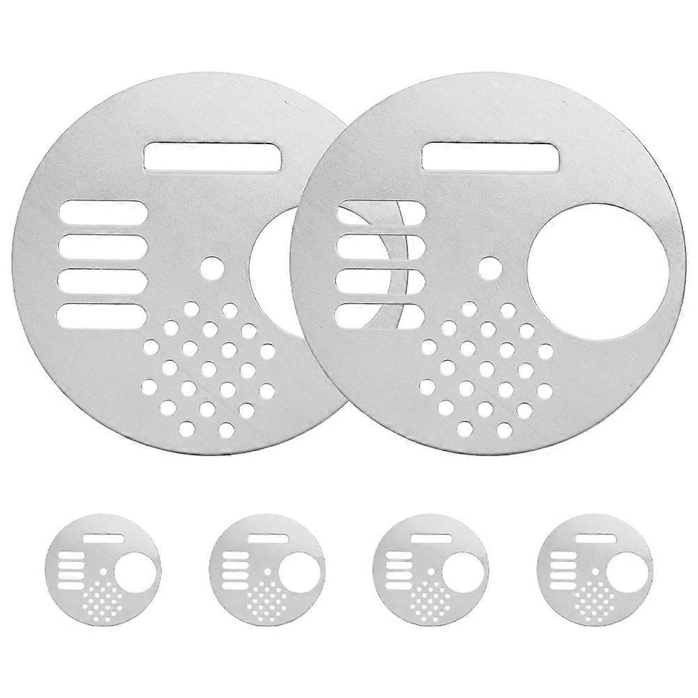 6 יחידות כלי שער כניסה לכוורת מסתובב לגידול דבורים נירוסטה דלתות כוורת עגולות ציוד כוורת דיסק כניסה לאבטחת כוורת