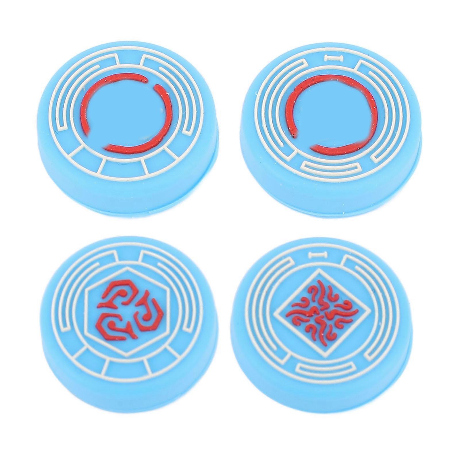 4PCS Silicone Thumb Grips for Switch Pro Controllers - Enhanced Grip & Comfort, Blue