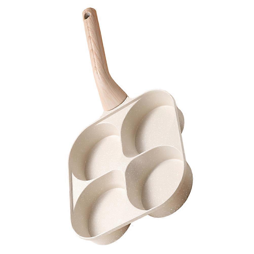 Nonstick Deep Egg Frying Pan for Japanese Omelette and Egg Burgers – Stylish Beige Design for Induction and Gas Stoves