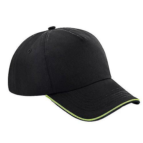 Beechfield Adults Unisex Authentic 5 Panel Piped Peak Cap